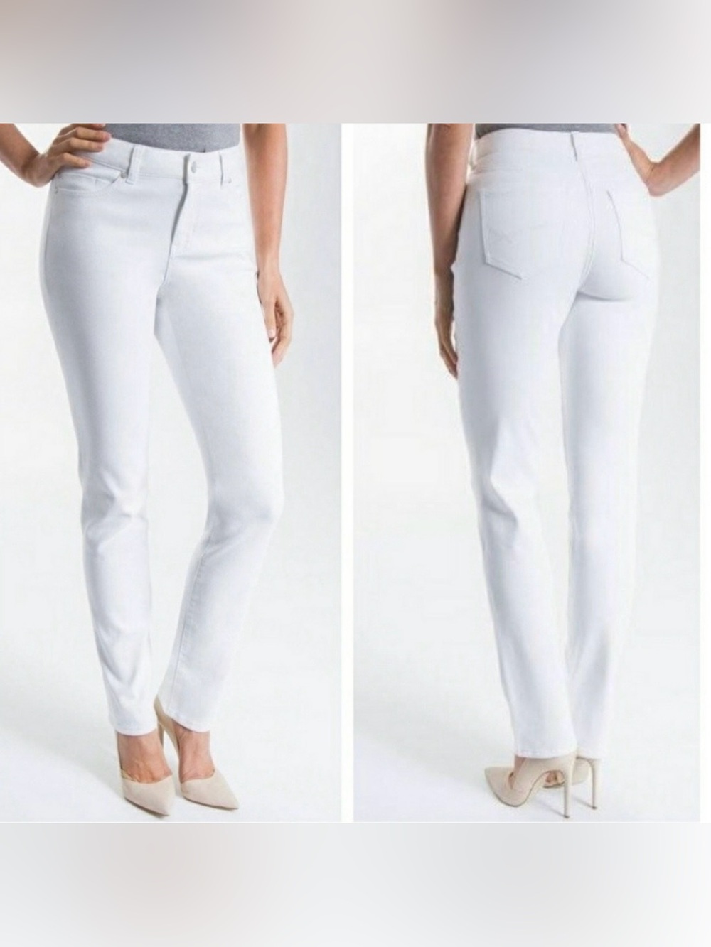 Liverpool Sadie Straight White Jeans Size 6/26 EUC